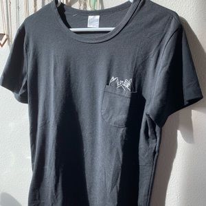 Black t shirt with print